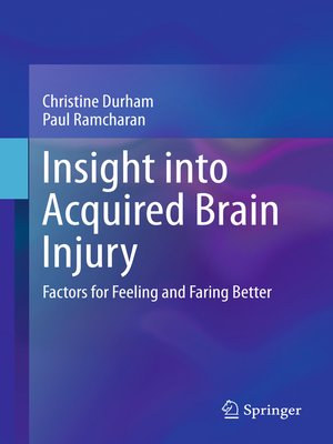 cover image of Insight into Acquired Brain Injury